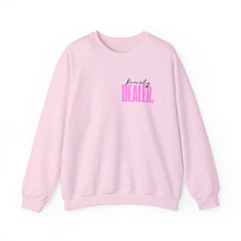Load image into Gallery viewer, BEAUTY DEALER PINK ! Crewneck Sweatshirt Unisex Heavy Blend™