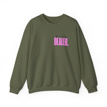 Load image into Gallery viewer, BEAUTY DEALER PINK !         Crewneck Sweatshirt  Unisex Heavy Blend™
