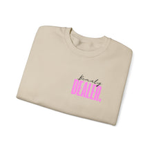 Load image into Gallery viewer, BEAUTY DEALER PINK !         Crewneck Sweatshirt  Unisex Heavy Blend™
