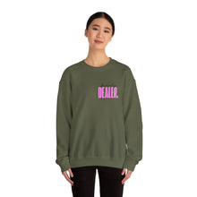 Load image into Gallery viewer, BEAUTY DEALER PINK !         Crewneck Sweatshirt  Unisex Heavy Blend™
